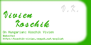 vivien koschik business card